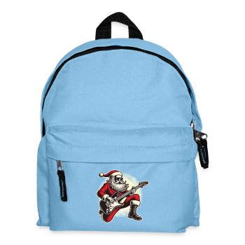 Rocking Santa Claus with guitar - Kids' Backpack - light blue - Front