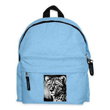 Portrait de guépard - Sac à dos Enfant - bleu clair - Devant