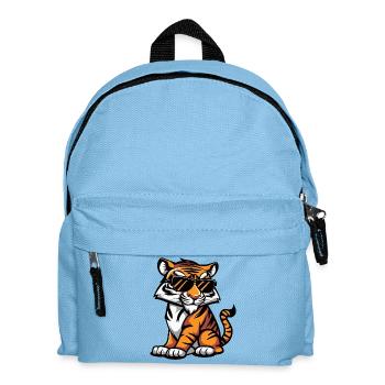Tiger Tier - Kinder Rucksack - Hellblau - Vorne