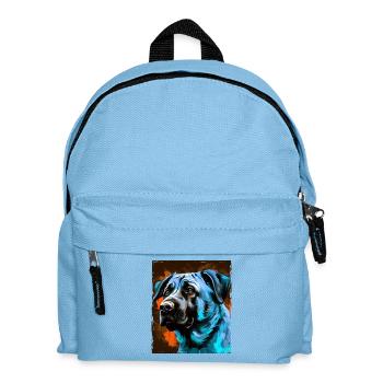 Kangal Hund Porträt - Kinder Rucksack - Hellblau - Vorne