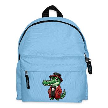 Crocodile Russian in Russian Russian Crocodiles - Kids' Backpack - light blue - Front