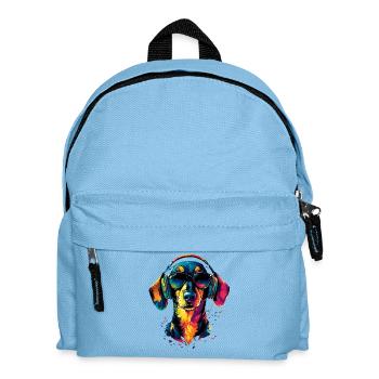 Dachshund, Dachshund, Miniature Dachshund, Dachshund Club, Dachshund - Kids' Backpack - light blue - Front