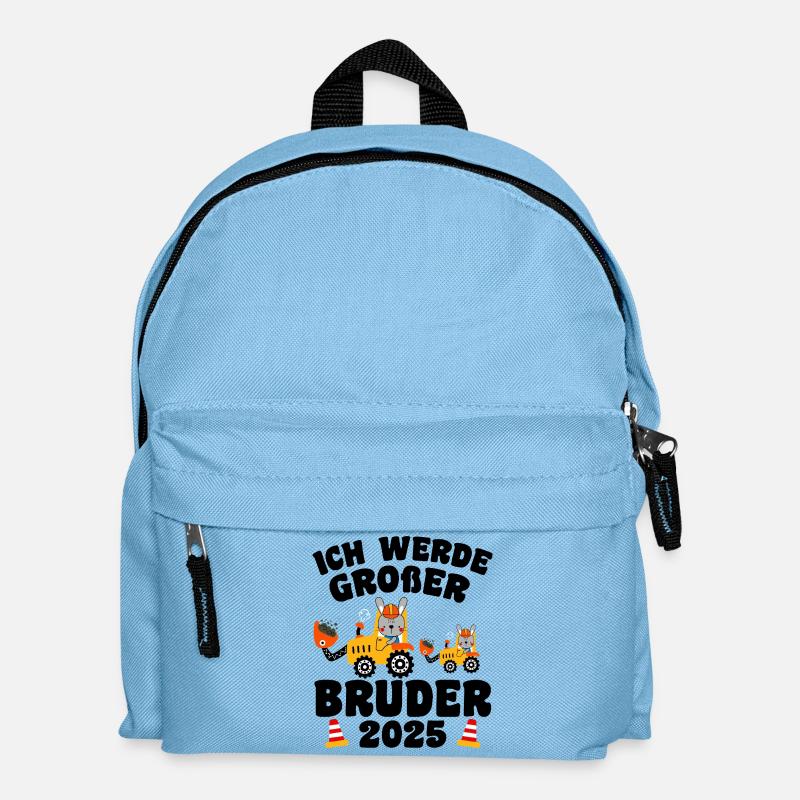 Ich Werde Großer Bruder 2025 - Kinder Rucksack - Hellblau