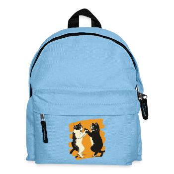 Combat de chats japonais - Sac à dos Enfant - bleu clair - Devant