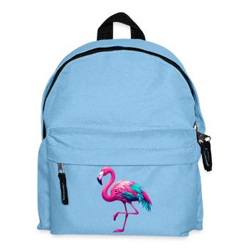 Flamingo - Kinder Rucksack - Hellblau - Vorne