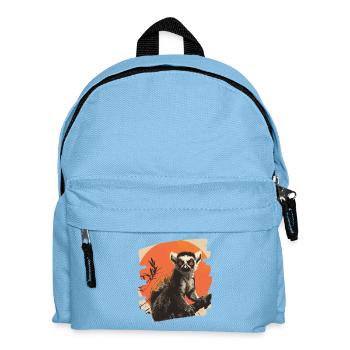 Lemur - Kinder Rucksack - Hellblau - Vorne