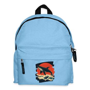 Whale Retro - Kids' Backpack - light blue - Front