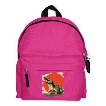 Krokodil - Kinder Rucksack - Fuchsia - Vorne