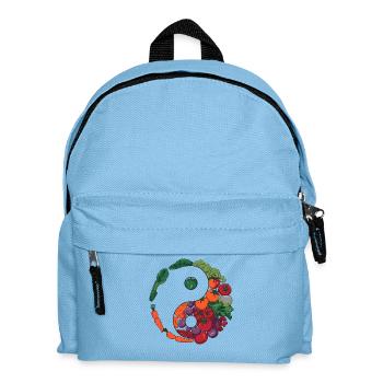 Yin Yang Vegetables Balance Art - Kids' Backpack - light blue - Front