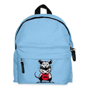 Mister Kettlebell - Street Art meets Muscle Power - Kids' Backpack - light blue - Front