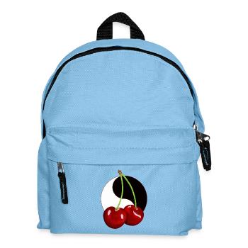 Rockabilly rétro Vintage Cerisier Fruit - Sac à dos Enfant - bleu clair - Devant