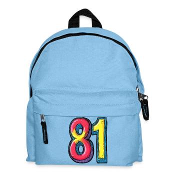 81 Symbole numérique - Sac à dos Enfant - bleu clair - Devant