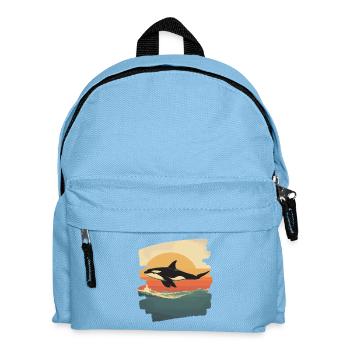 Killer whale - Kids' Backpack - light blue - Front
