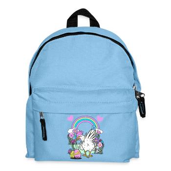 Ostern Ostereier Huhn Hühner Kinder Osterfest Kind - Kinder Rucksack - Hellblau - Vorne