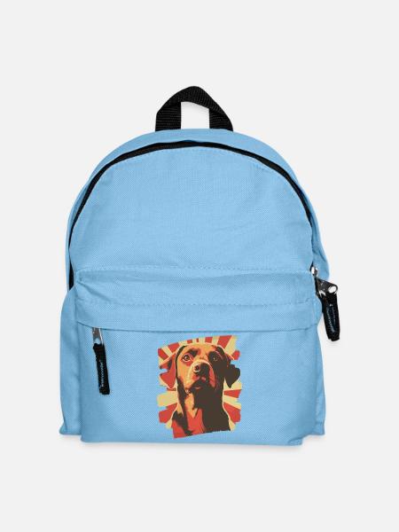Labrador - Kinder Rucksack - Hellblau