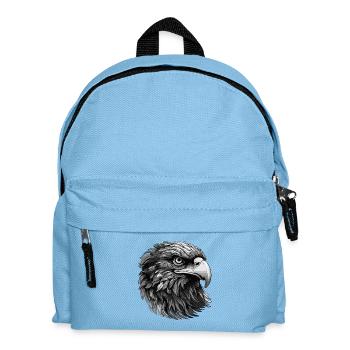 Adler Portrait - Kinder Rucksack - Hellblau - Vorne