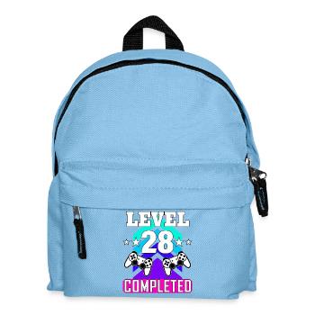 gaming geburtstag haha wie lustig - Kinder Rucksack - Hellblau - Vorne