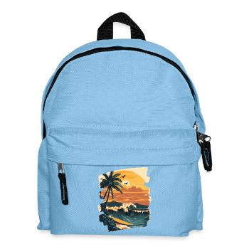 Plage d’Hawaï - Sac à dos Enfant - bleu clair - Devant