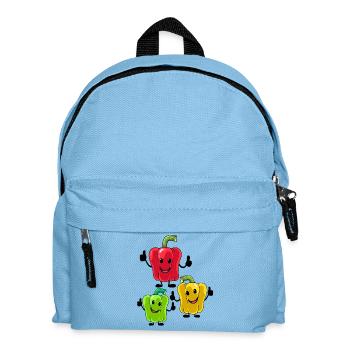 Peppers Vegetables Vegetarian - Kids' Backpack - light blue - Front