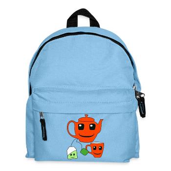 Teapot Tea Cup Tea Bag - Kids' Backpack - light blue - Front