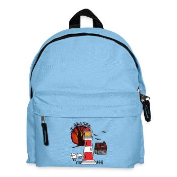 Lighthouse North Sea Baltic Sea Coast Maritime - Kids' Backpack - light blue - Front
