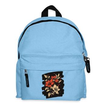 Frühling Frühlingsanfang Blume Blumen - Kinder Rucksack - Hellblau - Vorne