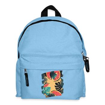 Sommer Wassermelone und Palmen - Kinder Rucksack - Hellblau - Vorne