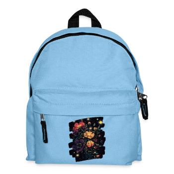 Frühling Frühlingsanfang Blume Blumen - Kinder Rucksack - Hellblau - Vorne