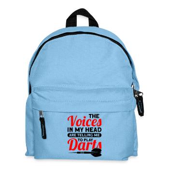 Dart Dartspieler Dartspiel Herren - Kinder Rucksack - Hellblau - Vorne