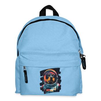 Rottweiler Astronaut - Kinder Rucksack - Hellblau - Vorne