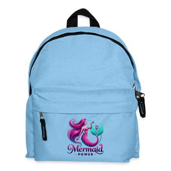 Meerjungfrau Power - Kinder Rucksack - Hellblau - Vorne