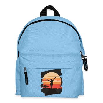 Yoga Namaste Meditation - Kids' Backpack - light blue - Front