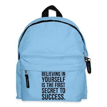 Croire en soi est le premier secret - Sac à dos Enfant - bleu clair - Devant