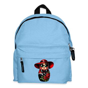Fille russe ! Matriochka Russe pour Russes - Sac à dos Enfant - bleu clair - Devant