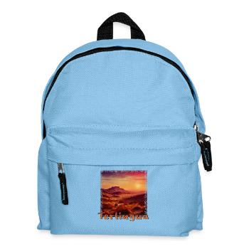 Terlingua Urban Vintage Sonnenuntergang Texas - Kinder Rucksack - Hellblau - Vorne