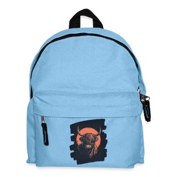 Scottish Highland cattle - Kids' Backpack - light blue - Front