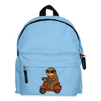 faultier moped - Kinder Rucksack - Hellblau - Vorne