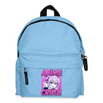 ANIME CRUSH - Pink Manga Otaku Vibes - Kinder Rucksack - Hellblau - Vorne