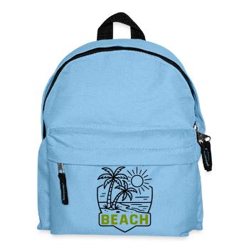 Palmiers de l’île de la plage - Sac à dos Enfant - bleu clair - Devant