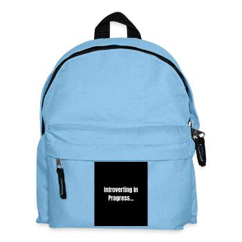 Introverting – Quiet Mode ON - Kids' Backpack - light blue - Front