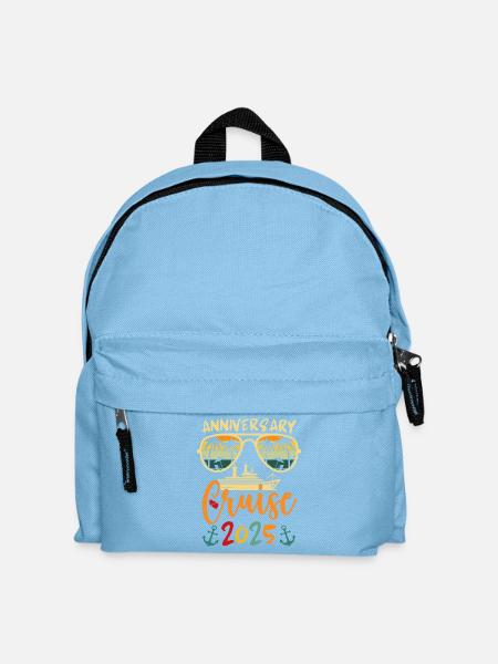 Anniversary Cruise 2025 For Husband & Wife - Kids' Backpack - light blue