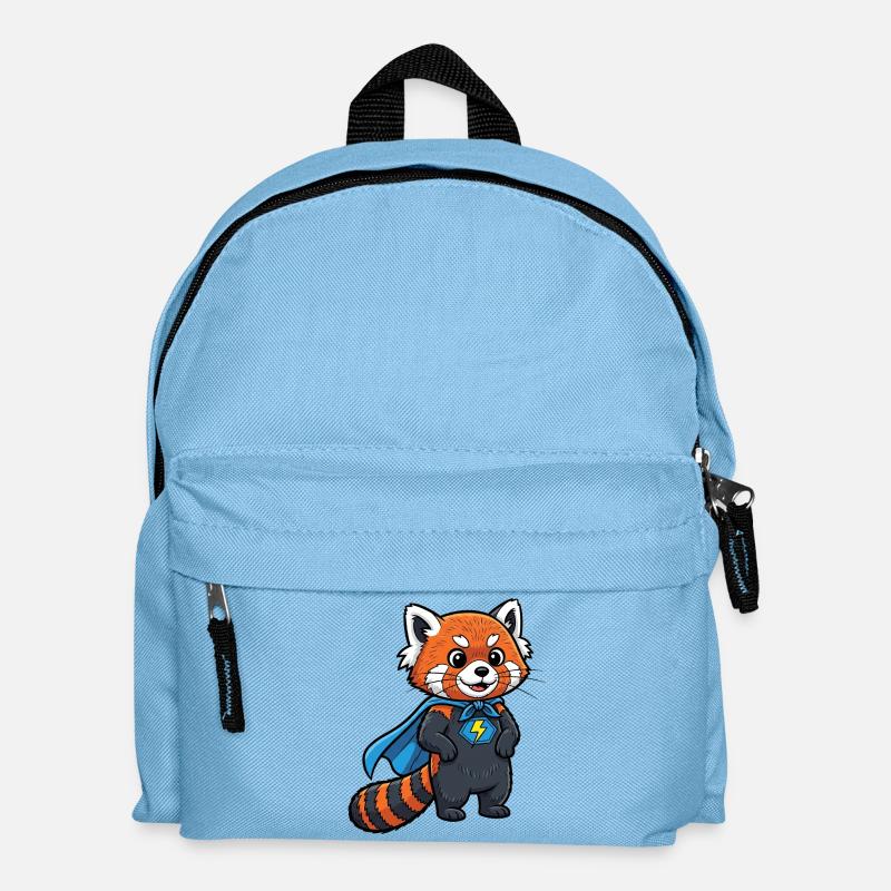 Superheldenkätzchen Design - Kinder Rucksack - Hellblau