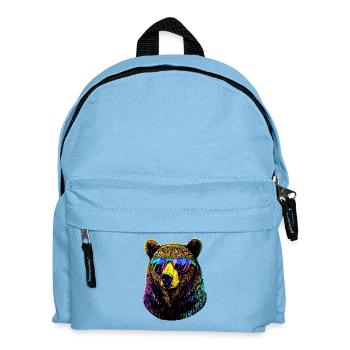 Brown Bear, Grizzly Bear, Bear Brothers, Forest, Wild Bears - Kids' Backpack - light blue - Front