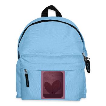 Cœur de feuilles au clair de lune - Sac à dos Enfant - bleu clair - Devant