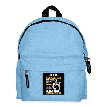 Motivating Agricultural Humor - Kids' Backpack - light blue - Front