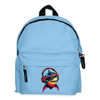 Hai Haifisch Tigerhai Taucher Süße Haie Weißer Hai - Kinder Rucksack - Hellblau - Vorne