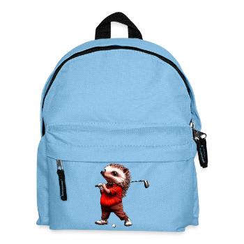 Igel Golf - Kinder Rucksack - Hellblau - Vorne