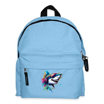 Shark Tiger Shark Diver Cute Sharks Great White Shark - Kids' Backpack - light blue - Front