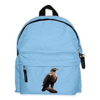 Aigle Pygargue à tête blanche Aigle royal Pygargue à queue blanche - Sac à dos Enfant - bleu clair - Devant