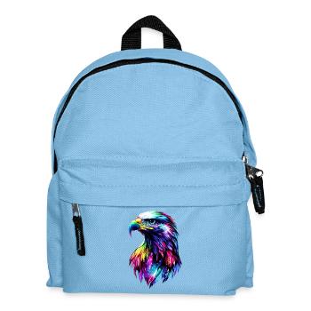 Aigle Pygargue à tête blanche Aigle royal Pygargue à queue blanche - Sac à dos Enfant - bleu clair - Devant